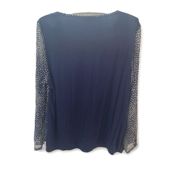 BODEN Aubrey Sheer Layered Polka Dot Blouse Women’s 12 V-Neck Chiffon Top Office - Picture 7 of 12